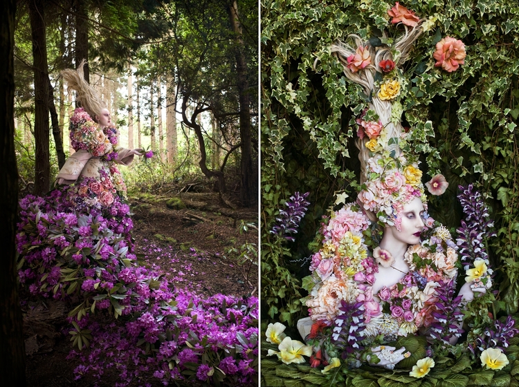 "The Last Dance Of The Flowers" i "The Secret Locked In The Roots Of A Kingdom", fot. Kirsty Mitchell